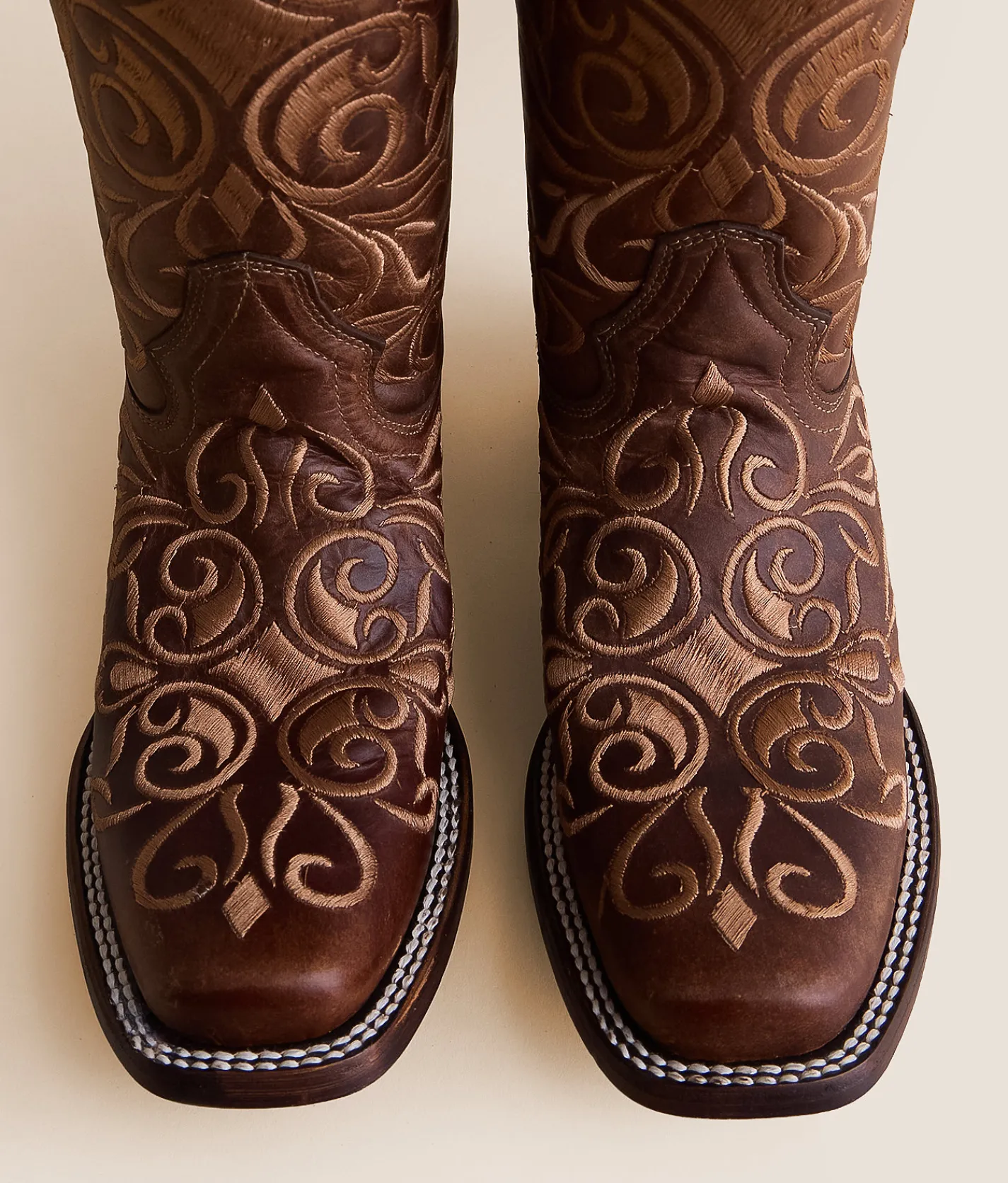 Circle G by Corral Embroidered Leather Western Boot LD Honey Hot
