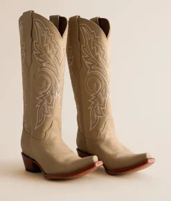 Shoes | Circle G by Corral Embroidered Leather Western Boot Bone