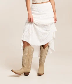 Shoes | Circle G by Corral Embroidered Leather Western Boot Bone