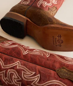Shoes | Circle G by Corral Embroidered Leather Western Boot Honey Red