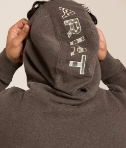 Ariat Embroidered Logo Hooded Sweatshirt Brown Heather Clearance