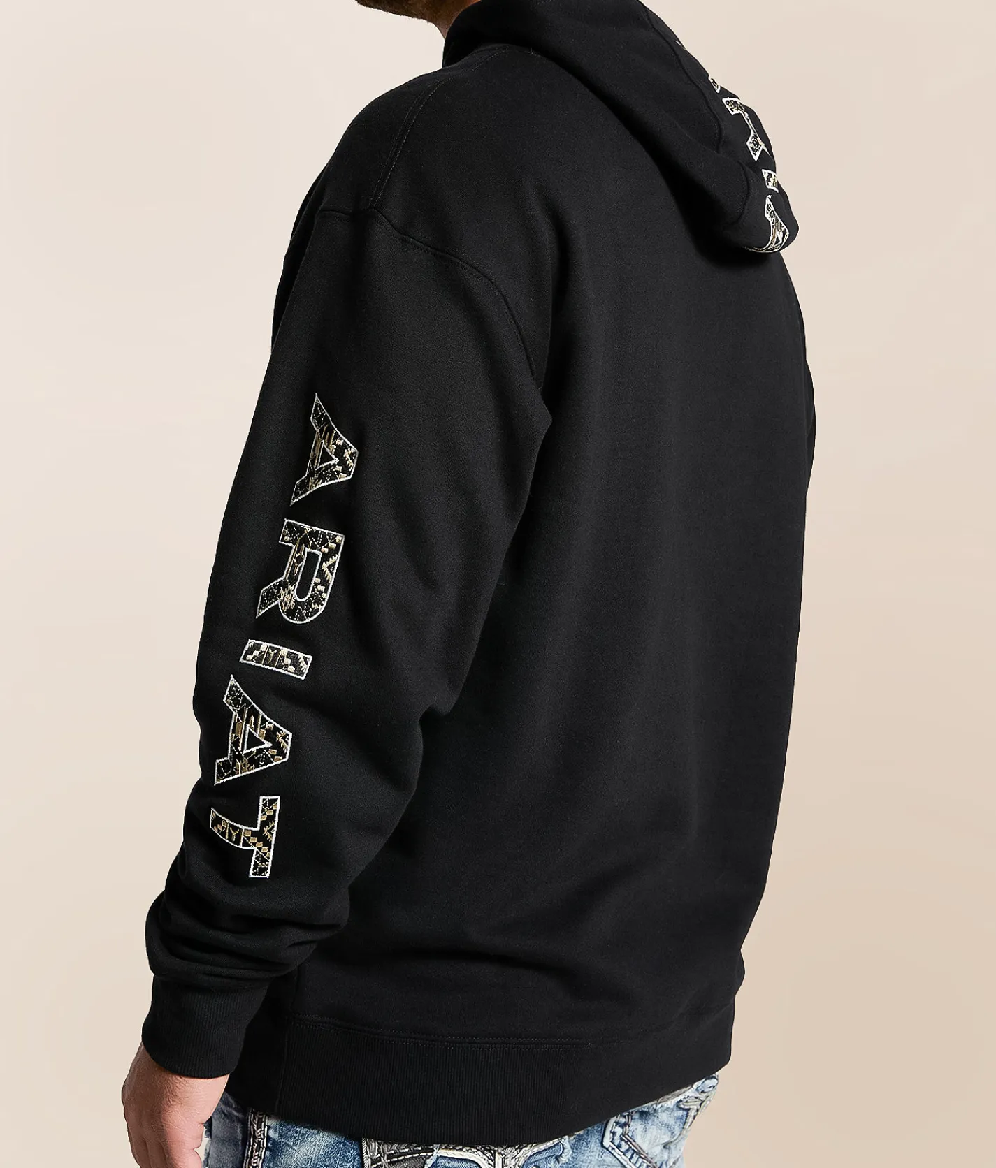 Tops | Ariat Embroidered Logo Hooded Sweatshirt Black
