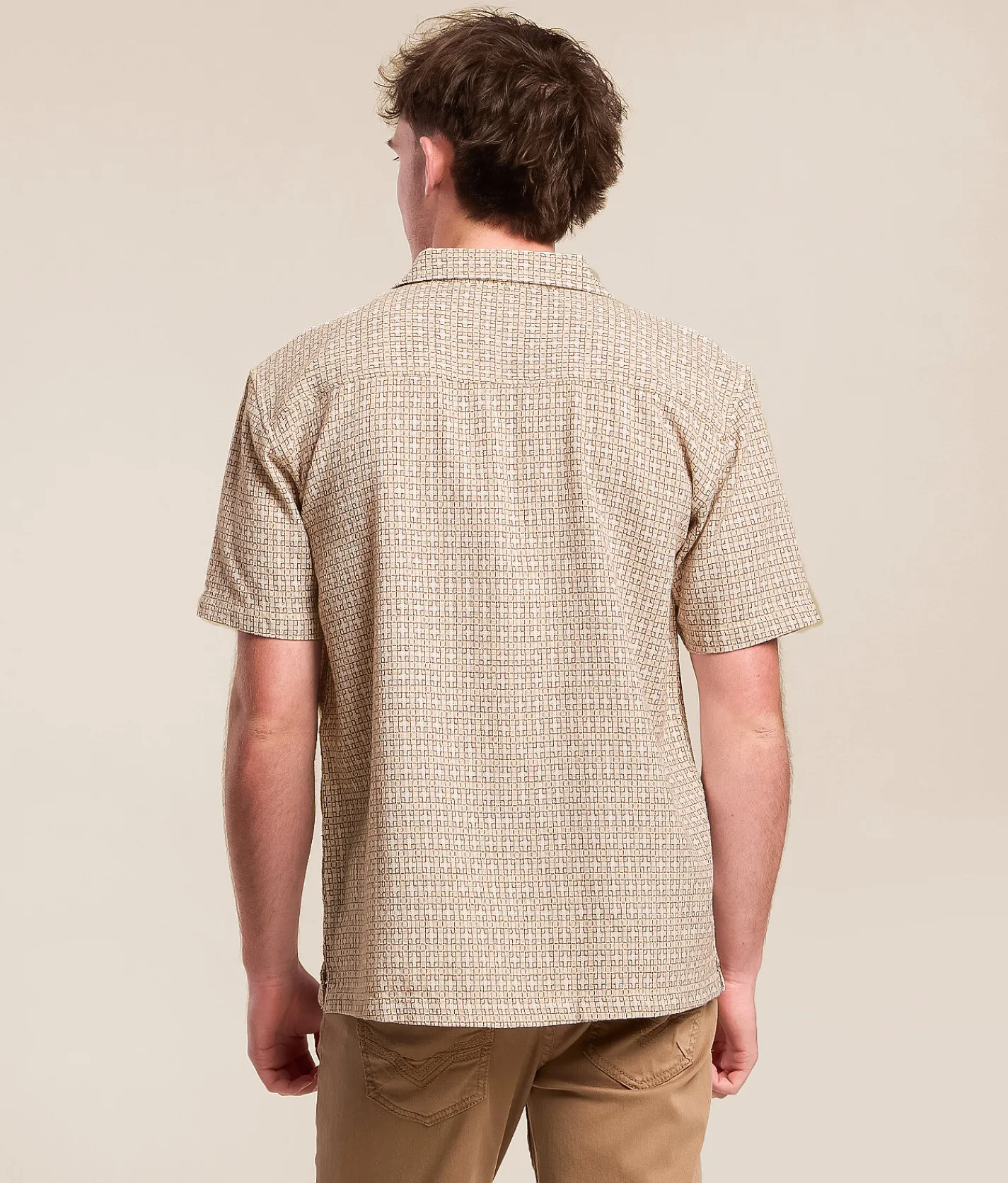 Tops | Fried Waters Embroidered Shirt Beige