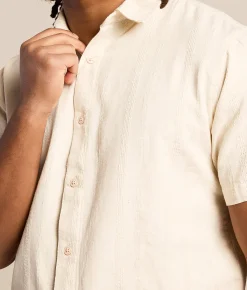 Nova Industries Embroidered Shirt Ivory Outlet