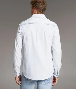 BKE Embroidered Standard Shirt White