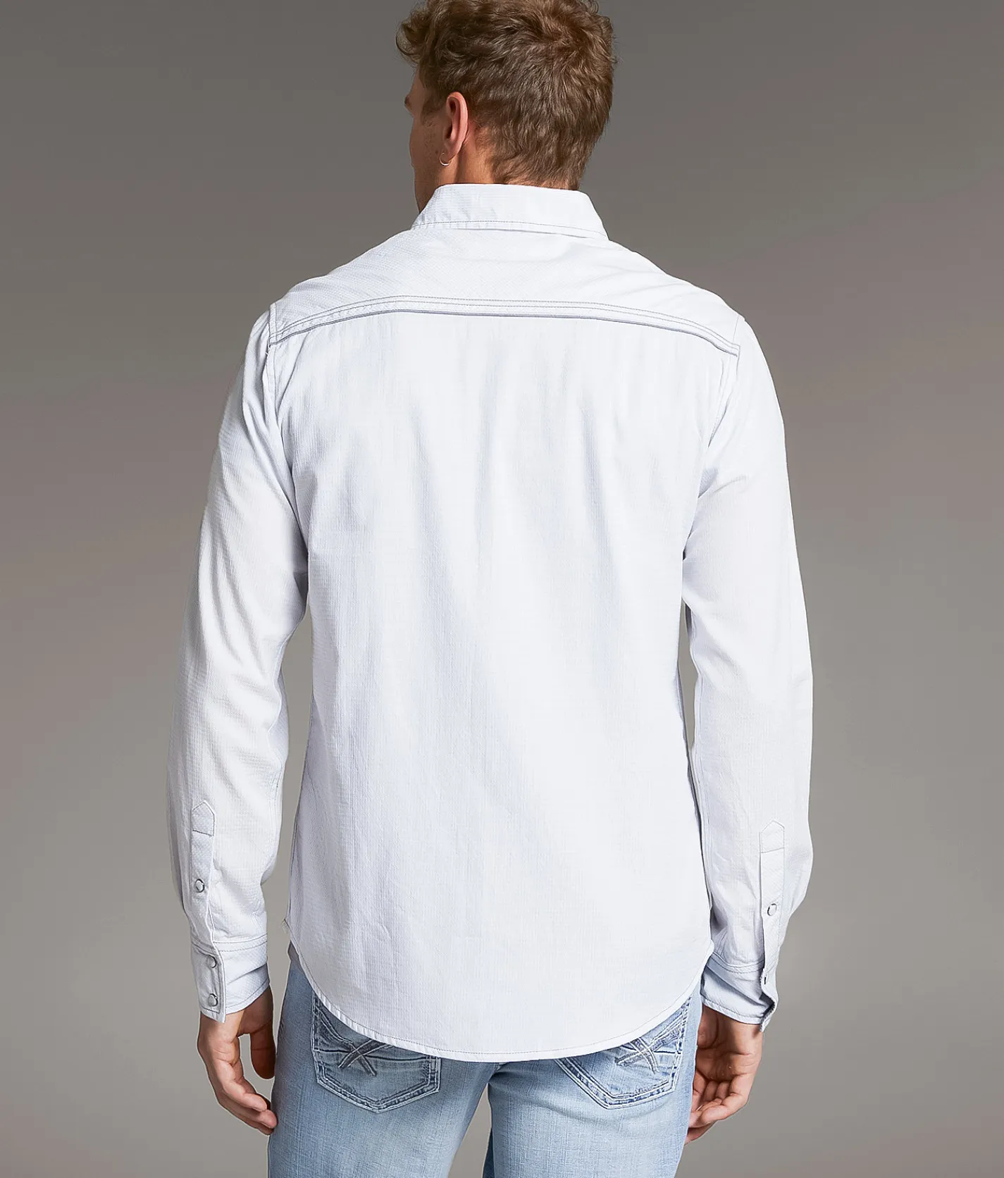 BKE Embroidered Standard Shirt White