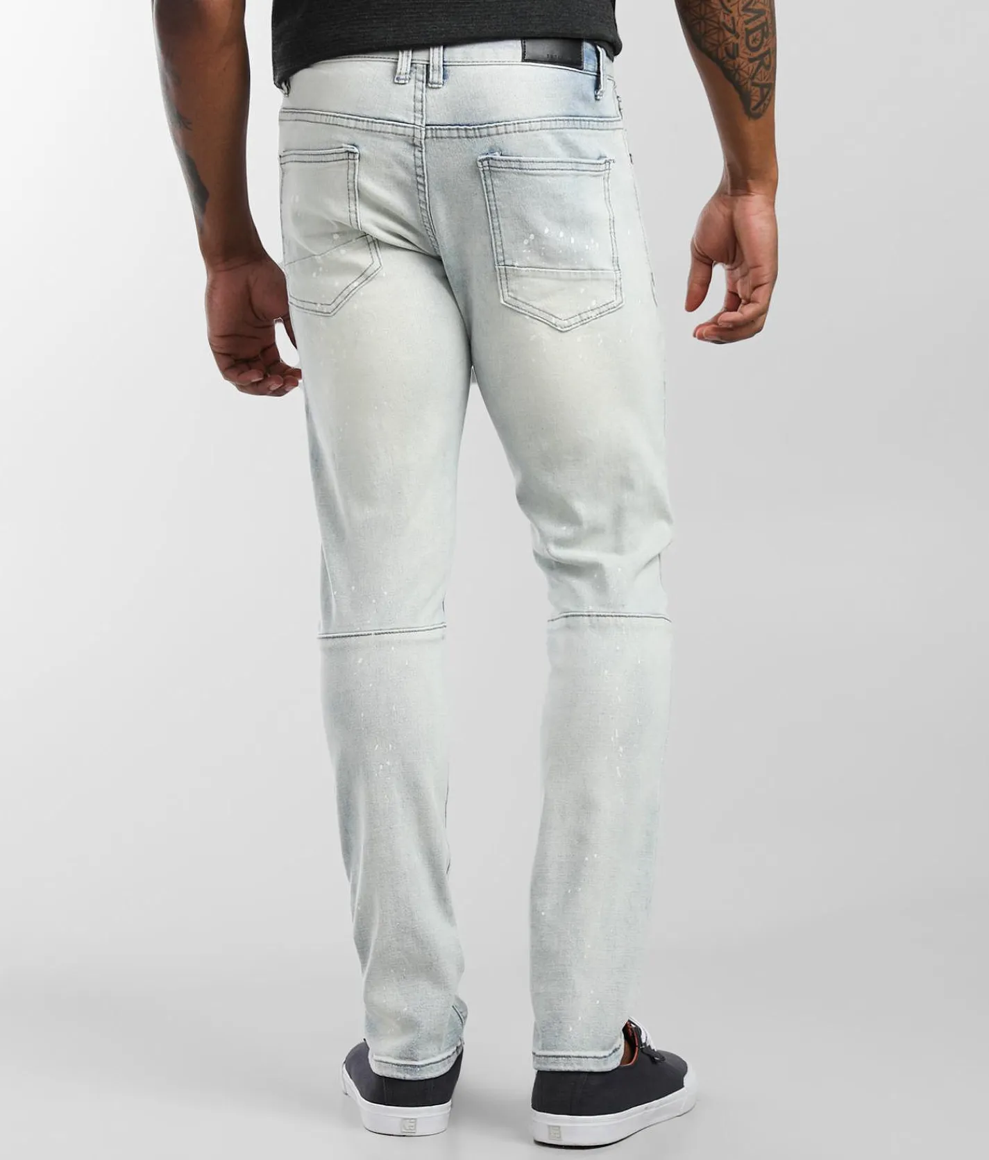 Smoke Rise® Embroidered Taper Stretch Jean Hazy Blue Best
