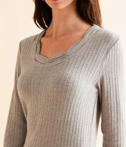 Tops | Miss Me Embroidered Top Grey