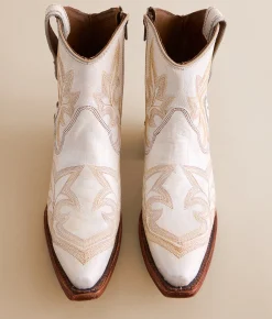 Shoes | Circle G by Corral Embroidered Western Leather Ankle Boot LD Pearl