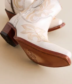 Shoes | Circle G by Corral Embroidered Western Leather Ankle Boot LD Pearl