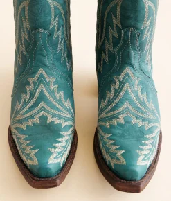 Shoes | Circle G by Corral Embroidered Western Leather Boot LD Turqoise