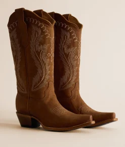 Circle G by Corral Embroidery Triad Leather Western Boot Bronze Best