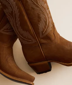 Circle G by Corral Embroidery Triad Leather Western Boot Bronze Best