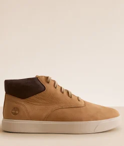 Timberland® Emerson Street Mid Leather Sneaker Medium Beige Nubuck Online