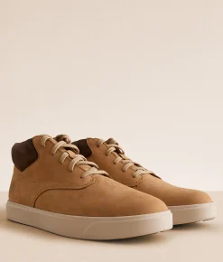 Timberland® Emerson Street Mid Leather Sneaker Medium Beige Nubuck Online