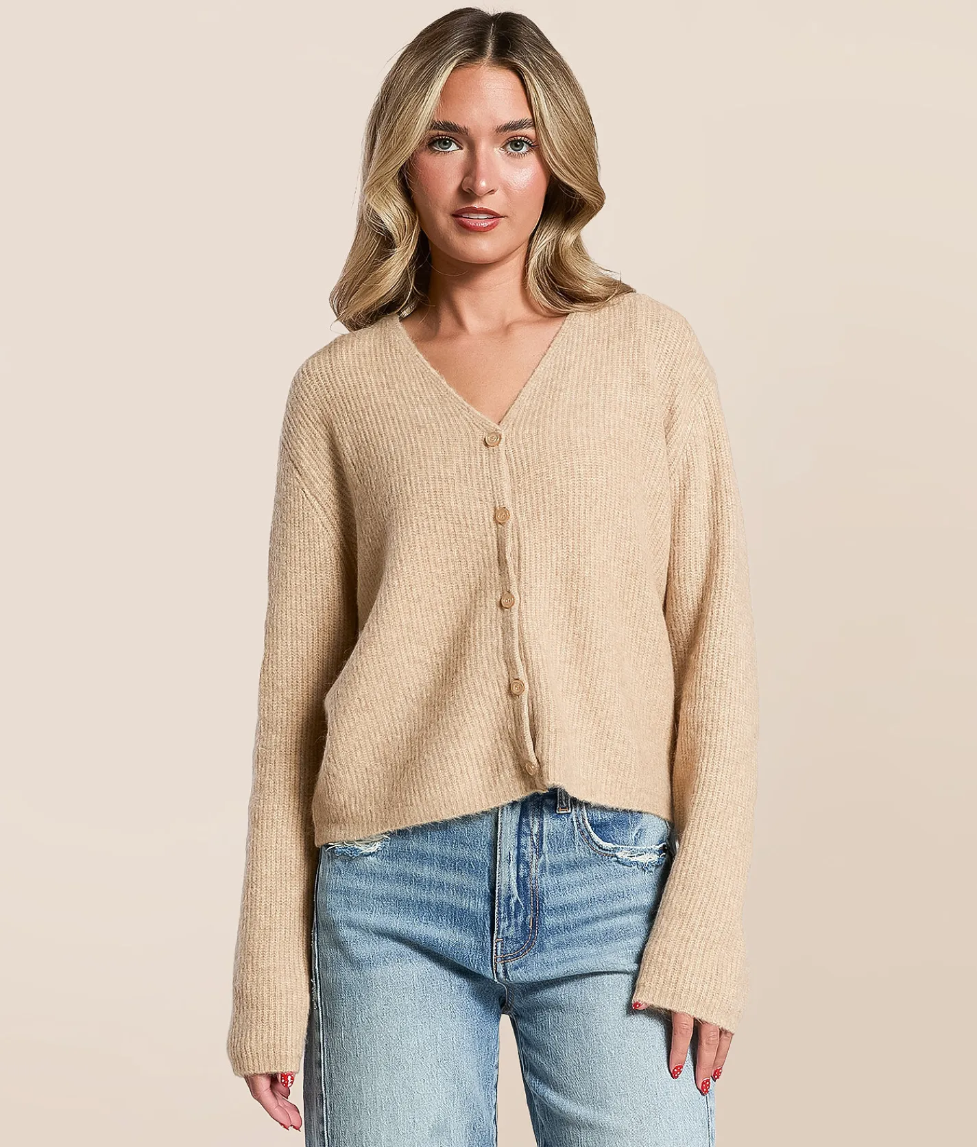 Z Supply Emile Cardigan Sweater Classic Heather Grey Hot