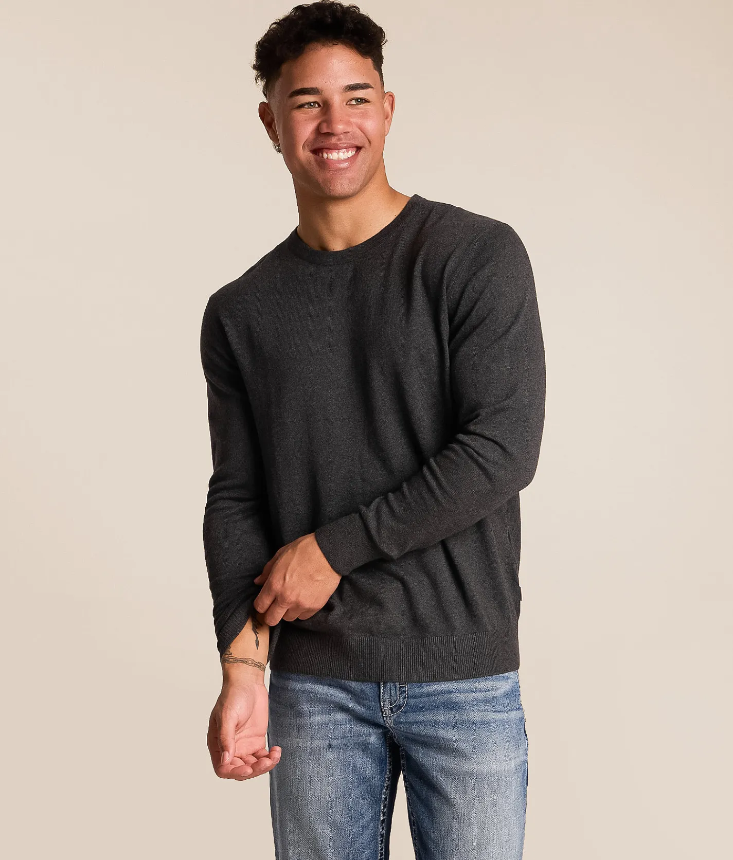 Tops | Jack&Jones® Emil Sweater Dark Grey Mel