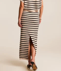 Bottoms | Z Supply Emori Striped Maxi Skirt Natural