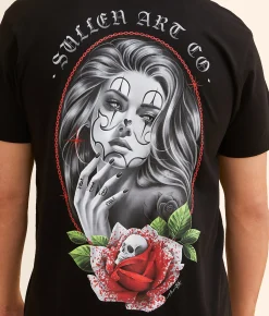 Sullen Emotion T-Shirt Jet Black New