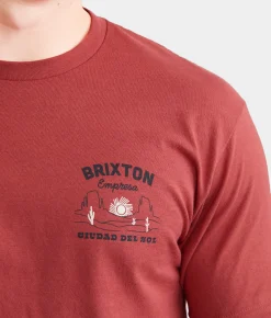 Graphic T-Shirts | Brixton Empresa T-Shirt Dusty Cedar