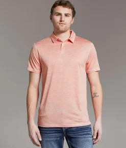 Tops | BKE Engles Performance Polo Fusion Coral