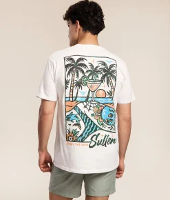Sullen Enjoy The View T-Shirt Antique White Discount