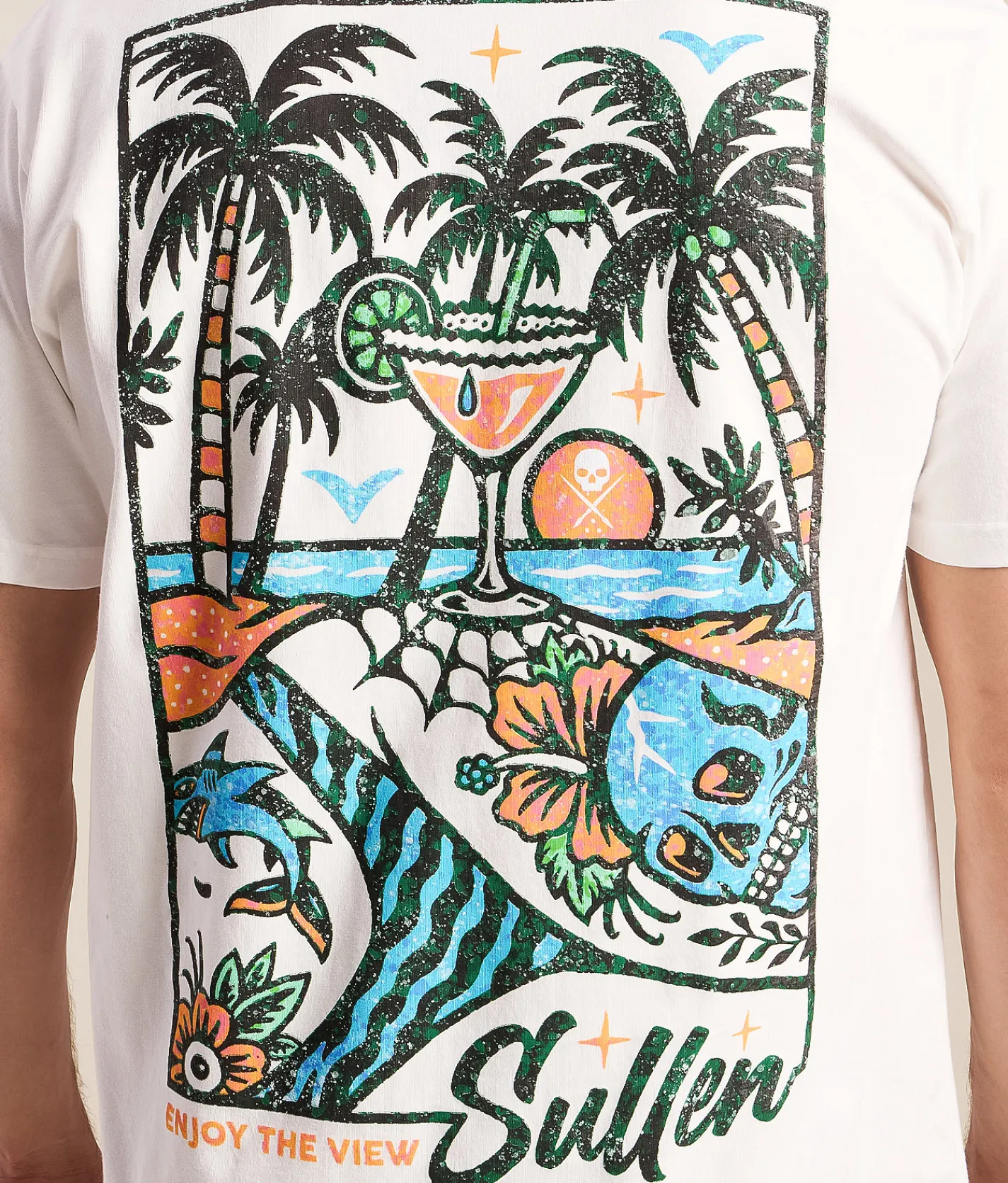 Sullen Enjoy The View T-Shirt Antique White Discount