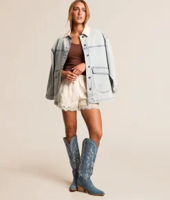 Mi.iM Enora Tall Western Boot Blue Discount