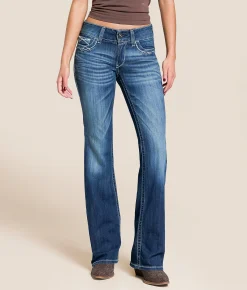 Ariat Entwined Mid-Rise Boot Stretch Jean Marine Sale