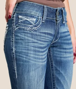 Ariat Entwined Mid-Rise Boot Stretch Jean Marine Sale