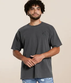 Rock Revival Enzo T-Shirt Onyx Pigment Clearance