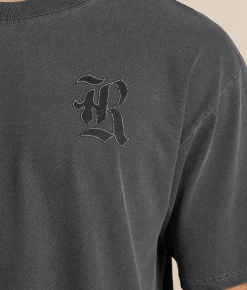 Rock Revival Enzo T-Shirt Onyx Pigment Clearance