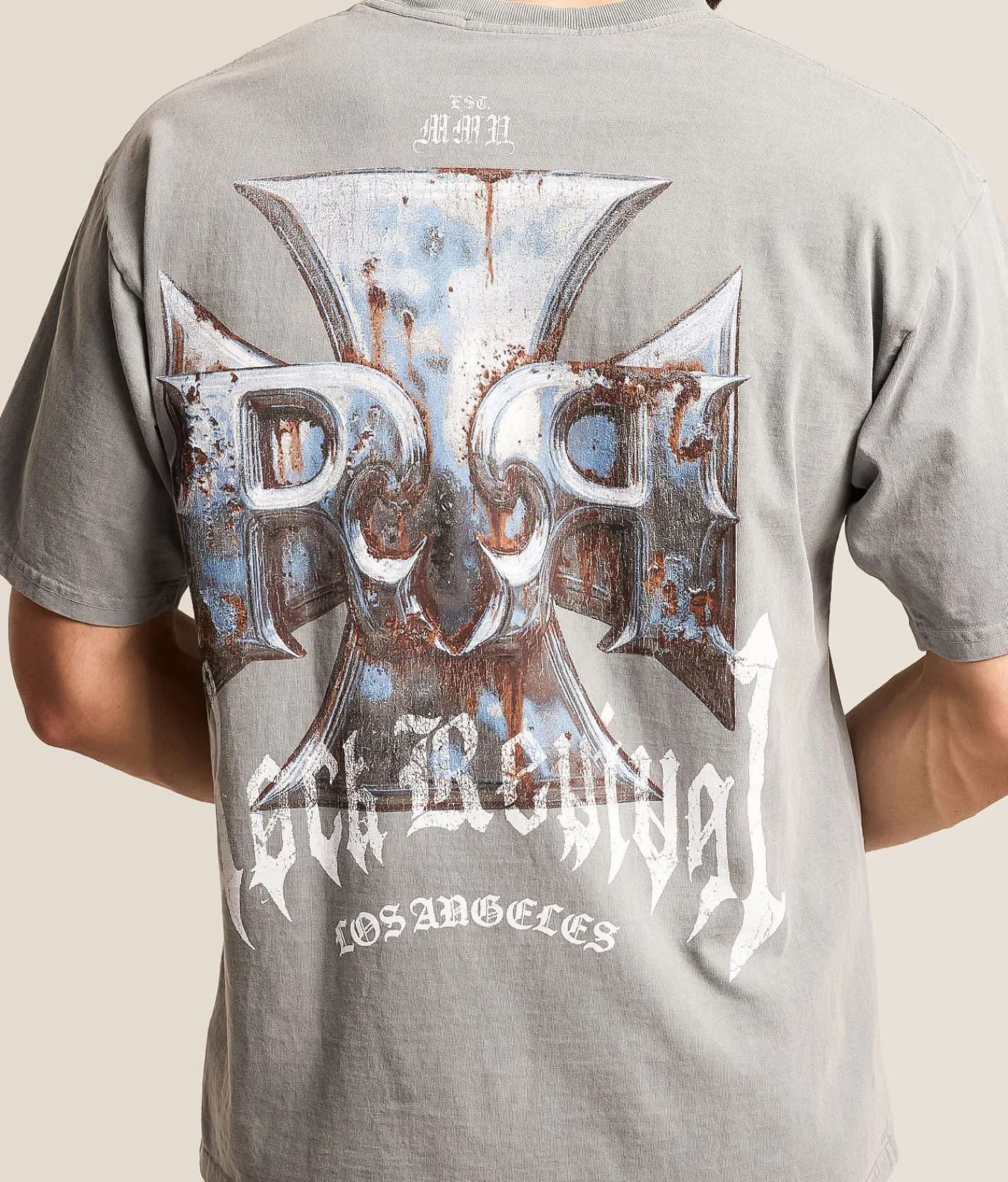 Rock Revival Eric T-Shirt Grey Discount