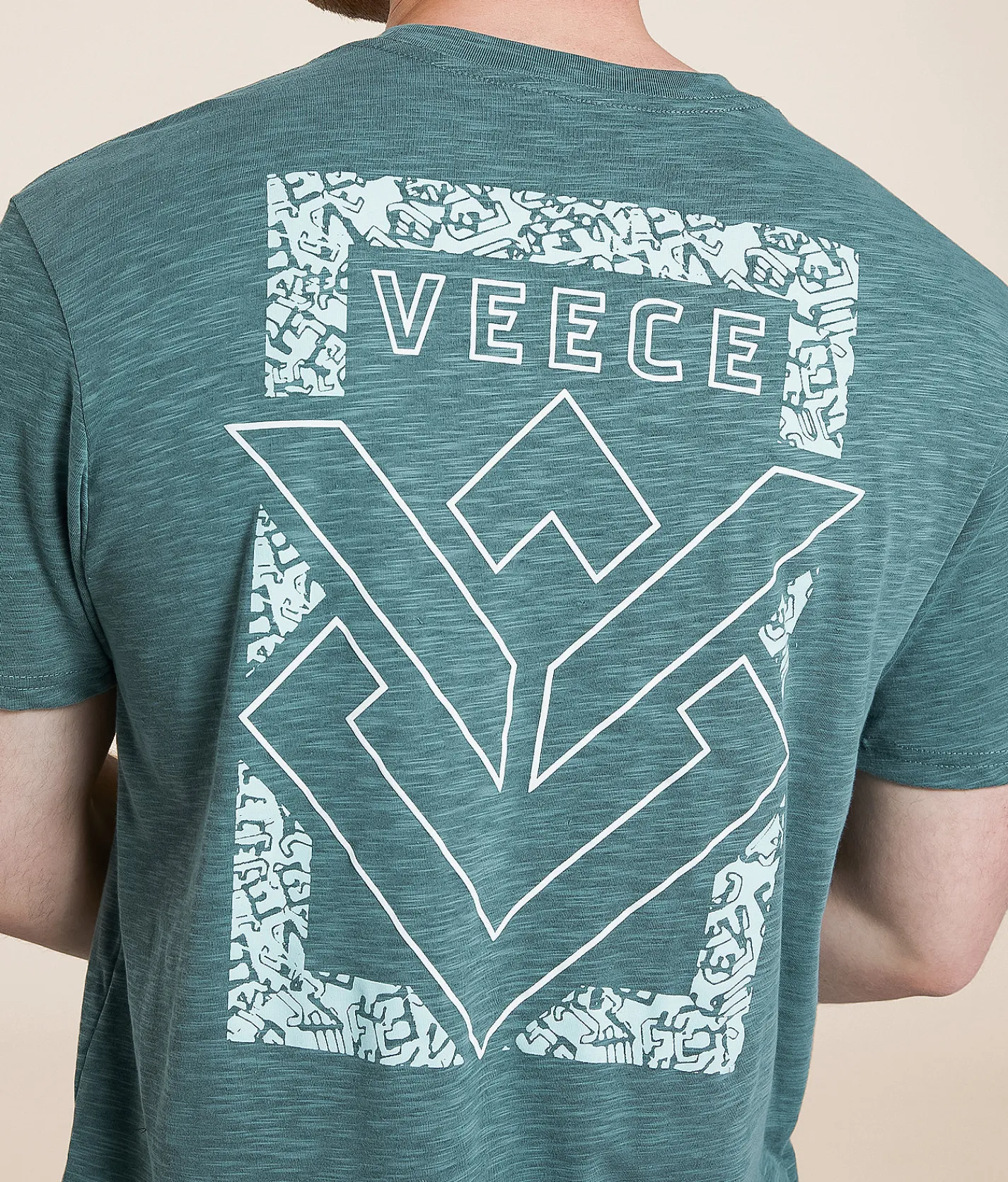 Veece Eroded Words T-Shirt Silver Pine Scarab Online
