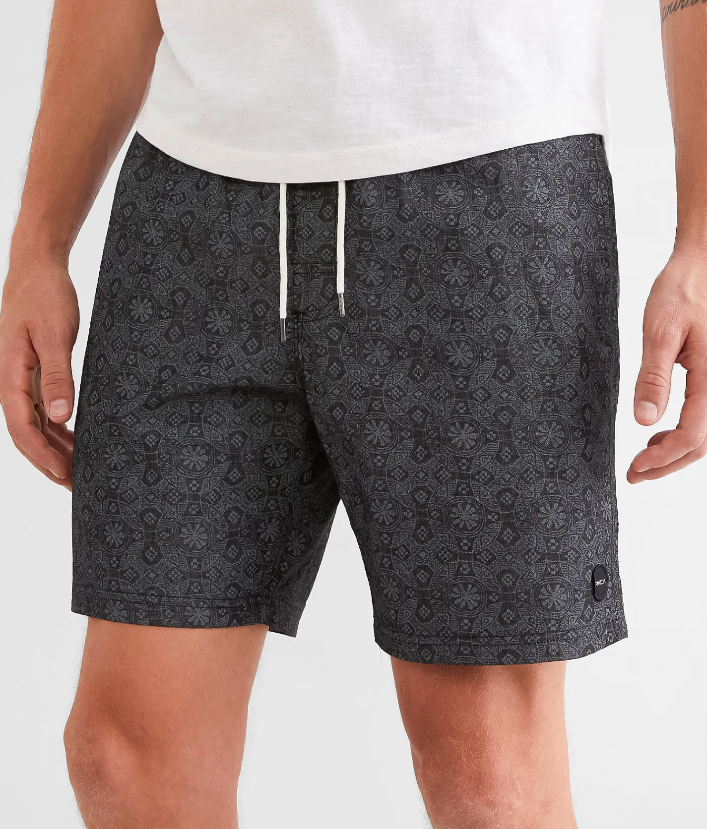 RVCA Escape Stretch Short Washed Black Hot