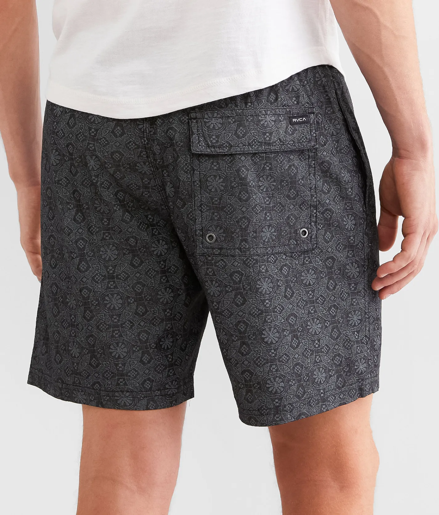 RVCA Escape Stretch Short Washed Black Hot