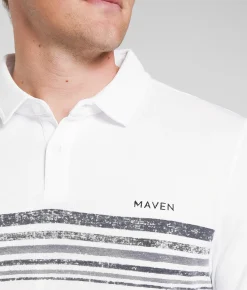 Maven Co-op Essential Aim Performance Polo White Clearance