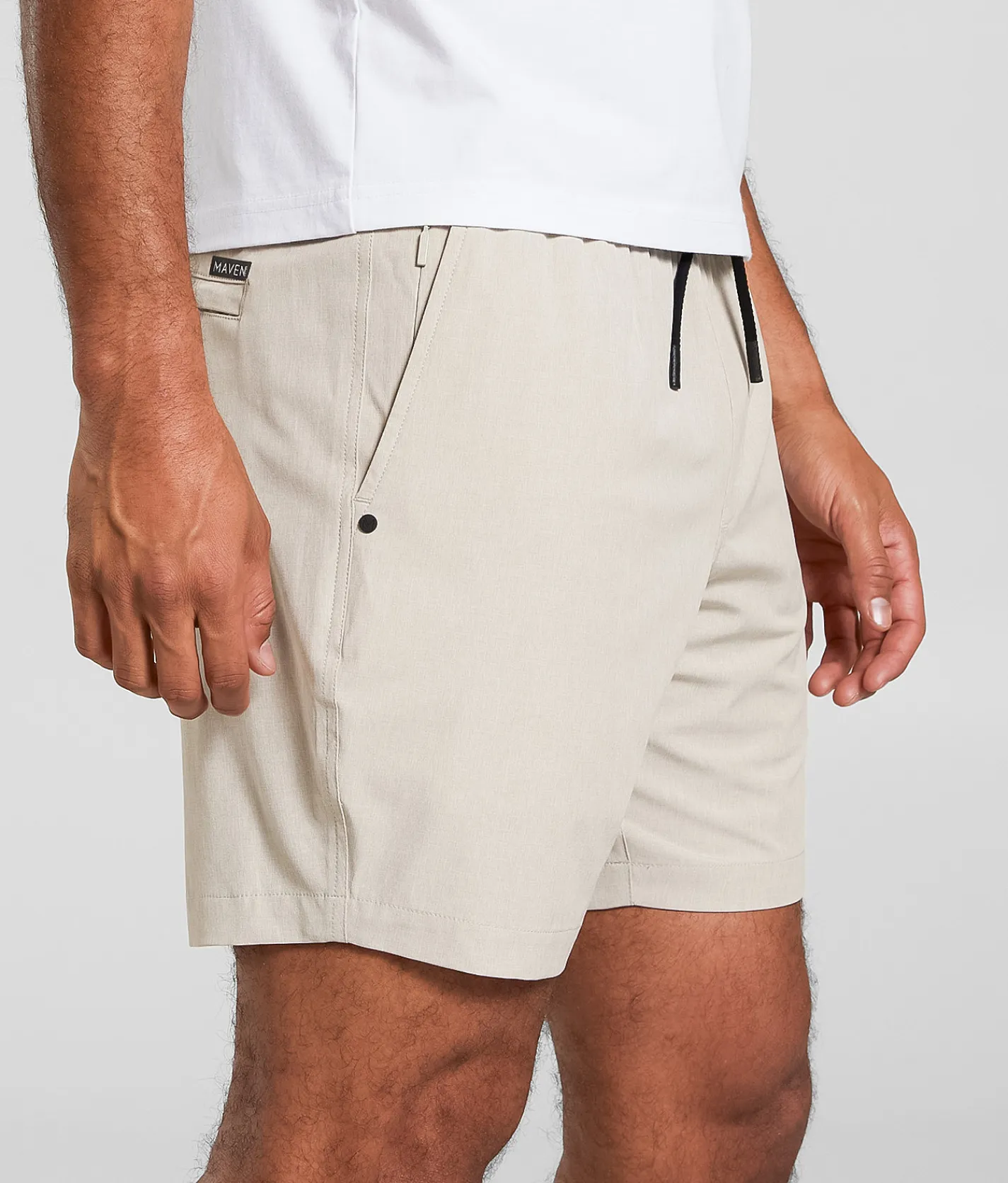 Bottoms | Maven Co-op Essential Bow Performance Stretch Short Khaki