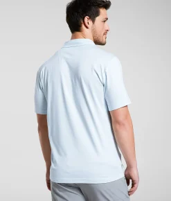 Maven Co-op Essential Course Performance Stretch Polo Light Blue Sale