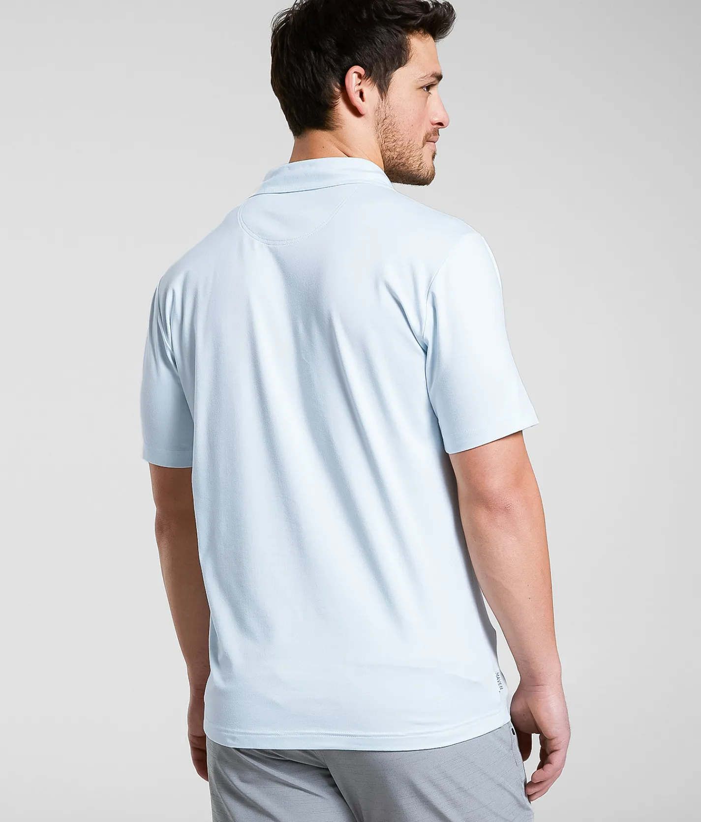 Maven Co-op Essential Course Performance Stretch Polo Light Blue Sale
