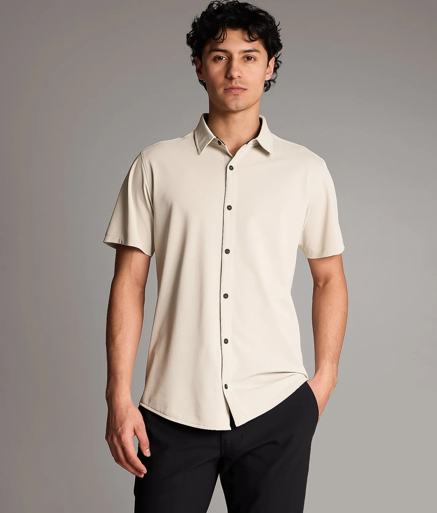 Tops | Maven Co-op Essential Performance Stretch Shirt Tan