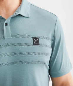 Activewear | Maven Co-op Essential Performance Stretch Polo Dusty Teal