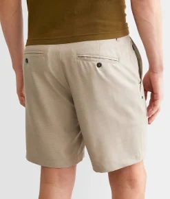 Maven Co-op Essential Performance Stretch Short Dark Khaki Print Discount