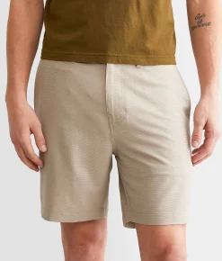 Maven Co-op Essential Performance Stretch Short Dark Khaki Print Discount