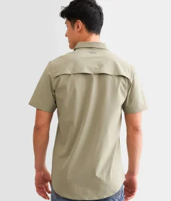 Activewear | Maven Co-op Essential Performance Stretch Shirt Olive