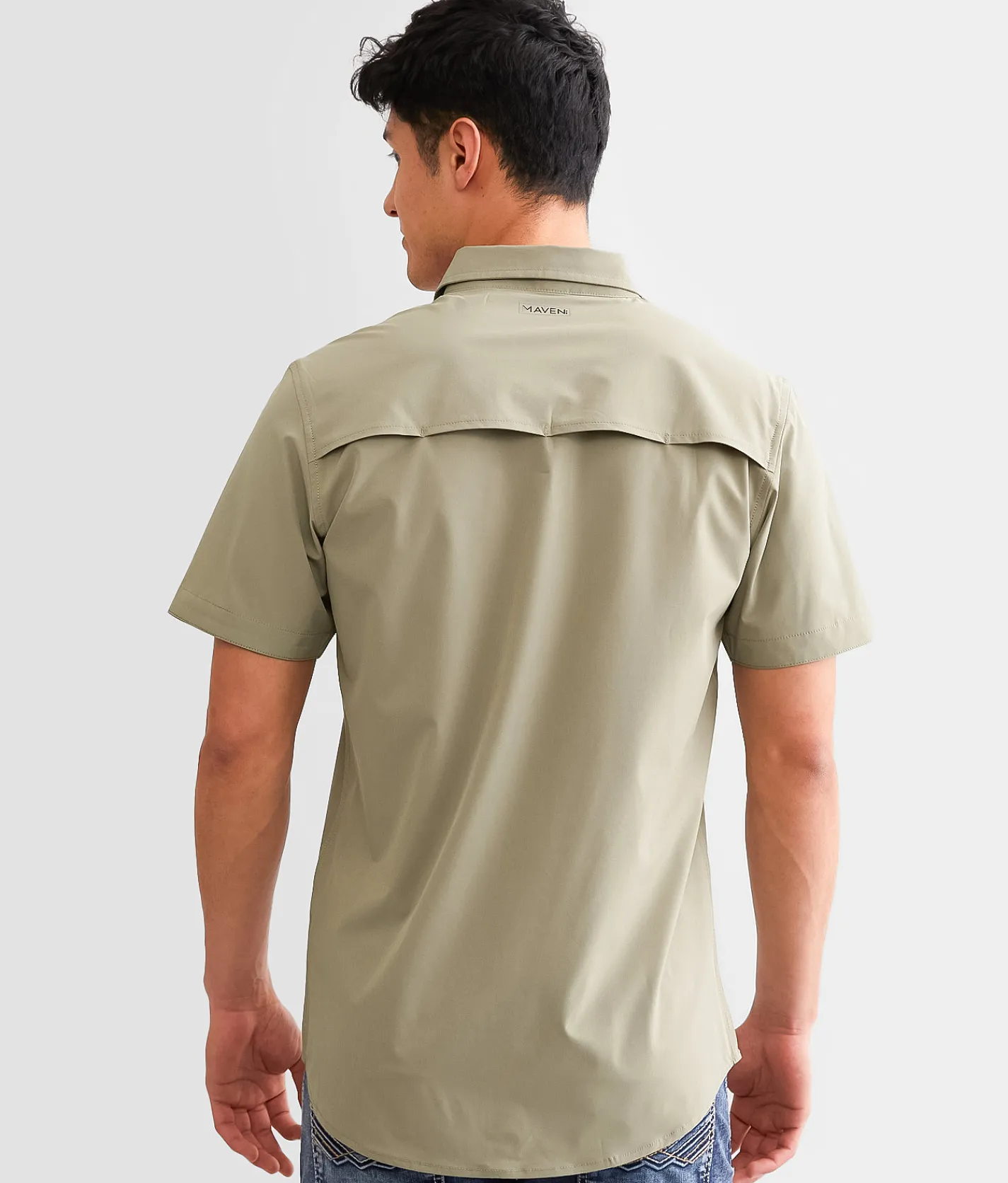 Activewear | Maven Co-op Essential Performance Stretch Shirt Olive