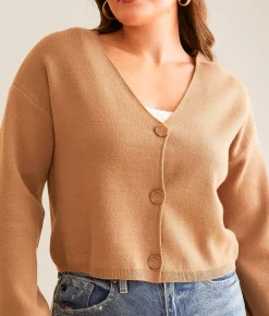 Z Supply Estelle Cropped Cardigan Sweater Oatmeal Heather Best
