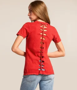 Tops | Affliction Eternal Throne T-Shirt Cherry Lava Wash