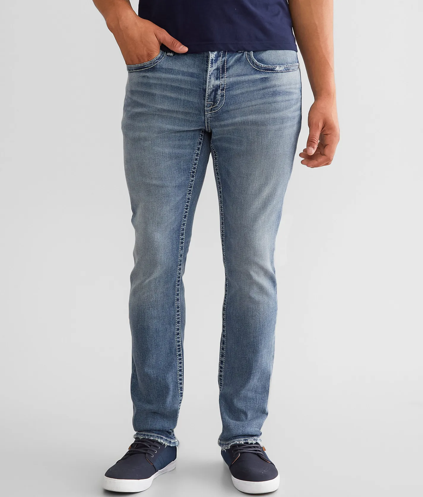 BKE Ethan Straight Stretch Jean Dredge Hot