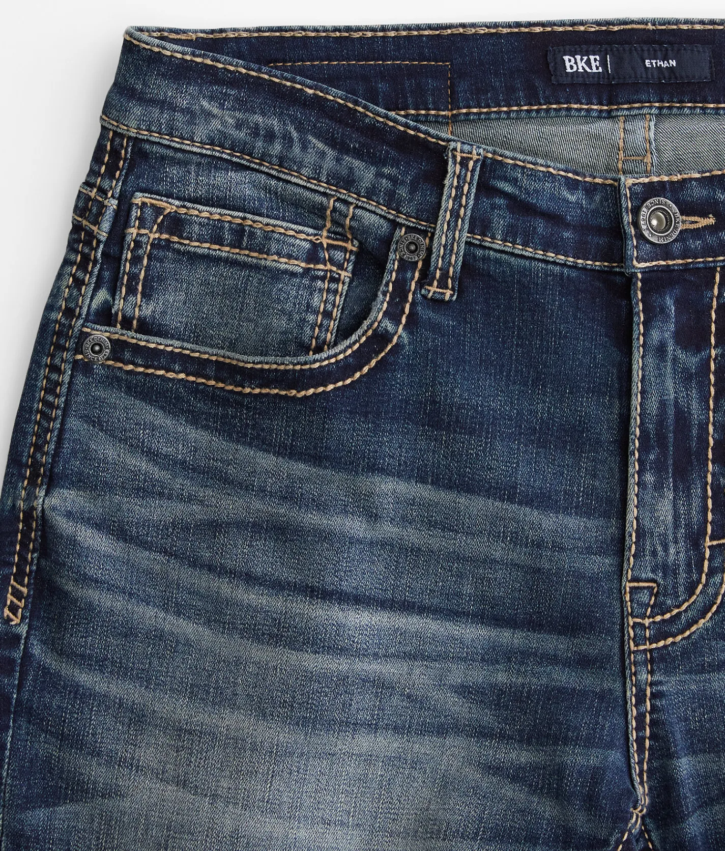 BKE Ethan Straight Stretch Jean Kingsway Discount